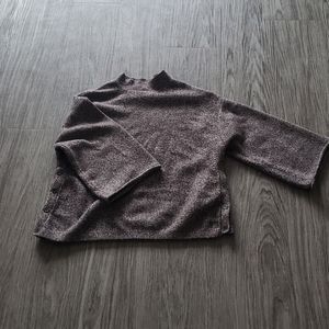 Salt and Pepper Style Brown and White Sweater